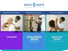 Tablet Screenshot of northmarinchiropractic.com